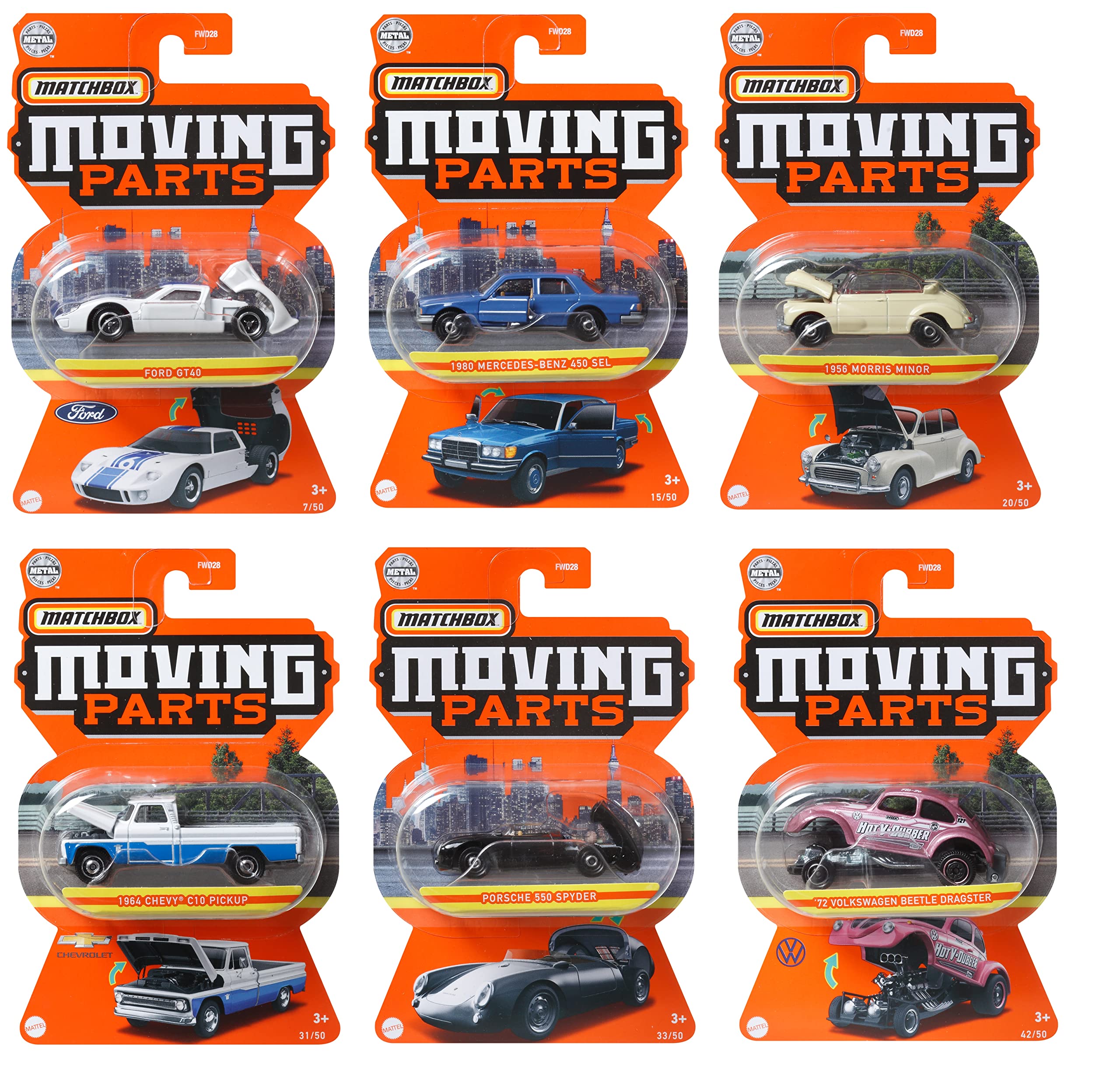 Amazon.co.jp: マッチボックス(Matchbox) ムービングパーツ アソート